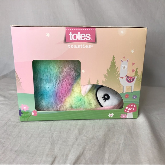 Llama Slippers Totes Boots Alpaca Toasties Rainbow - Picture 4 of 6